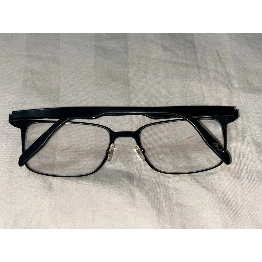 Maui Jim Eyeglasses Frames MJO2103-80M Matte Brown Wood Grain Black 53-19-140